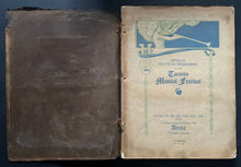 Load image into Gallery viewer, Rare 1912 Opening Mutual Street Arena Presentation Program Toronto Maple Leafs