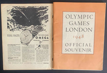 Load image into Gallery viewer, 1948 Summer Olympic Games London Complete Program Vintage Opening Ceremony +