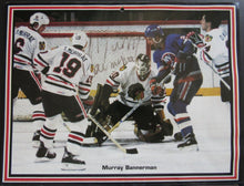 Load image into Gallery viewer, 1985/1986 Chicago Blackhawks Calendar 9 Autographs Pulford Savard Murray Olczyk