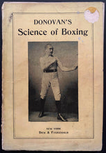 Load image into Gallery viewer, 1883 Donovan's Science Of Boxing Paperback Book 1st Edition Vintage Antique Rare