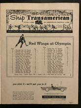 Load image into Gallery viewer, 1962 NHL Signed Hockey Program Detroit Red Wings Autographed Lindsay Mikita + 5