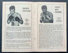 Load image into Gallery viewer, 1977 Canadian Heavyweight Championship Boxing Program Chuvalo vs Felstein VTG