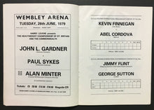 Load image into Gallery viewer, 1979 Daily Star Royal Albert Hall Boxing Fight Card Honouring Muhammad Ali Vtg