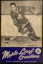 Load image into Gallery viewer, 1962 NHL Stanley Cup Finals Game 5 Program Ticket Toronto Maple Leafs Blackhawks