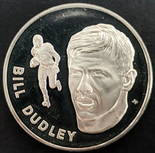 Load image into Gallery viewer, 1972 Bill Dudley Pro Football Hall Of Fame Medal Franklin Mint 1 Troy Oz NFL