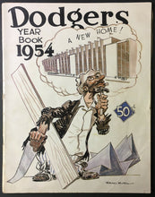 Load image into Gallery viewer, 1954 MLB Baseball Brooklyn Dodgers Year Book Jackie Robinson Duke Snider