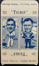 Load image into Gallery viewer, 1949 Turf Cigarettes Uncut Pair Of Cards Sports Set Bill Kitchen + Alec Bedser