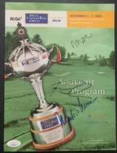 Load image into Gallery viewer, 2003 Bell Canadian Open PGA Golf Program Moe Norman Tom Lehman Signed JSA