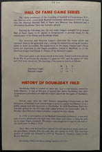 Load image into Gallery viewer, 1976 MLB Baseball Hall of Fame Induction Program + Game Ticket + Scorecard HOF