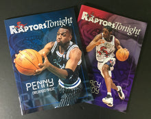 Load image into Gallery viewer, 1999 Toronto Raptors NBA Basketball Program x2 Hawks + Magic Vince Carter Rookie