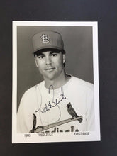 Load image into Gallery viewer, 1995 Tod Zeile Autograph Baseball Photo Official Major League Picture ST Louis
