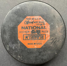 Load image into Gallery viewer, 1970s NHL Converse Vintage Game Used Official Chicago Blackhawks Art Ross Puck