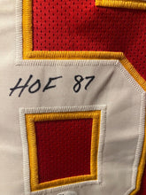 Load image into Gallery viewer, Len Dawson Signed Custom Kansas City Chiefs Display Jersey Autographed JSA COA