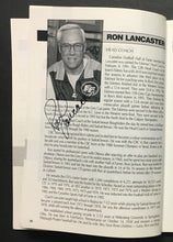 Load image into Gallery viewer, 1996 Edmonton Eskimos CFL Media Guide Signed Auto Inside Pages x46 Ron Lancaster
