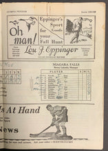 Load image into Gallery viewer, 1928 Canadian Pro Hockey League Game Program Detroit Olympia Vs Niagara Falls