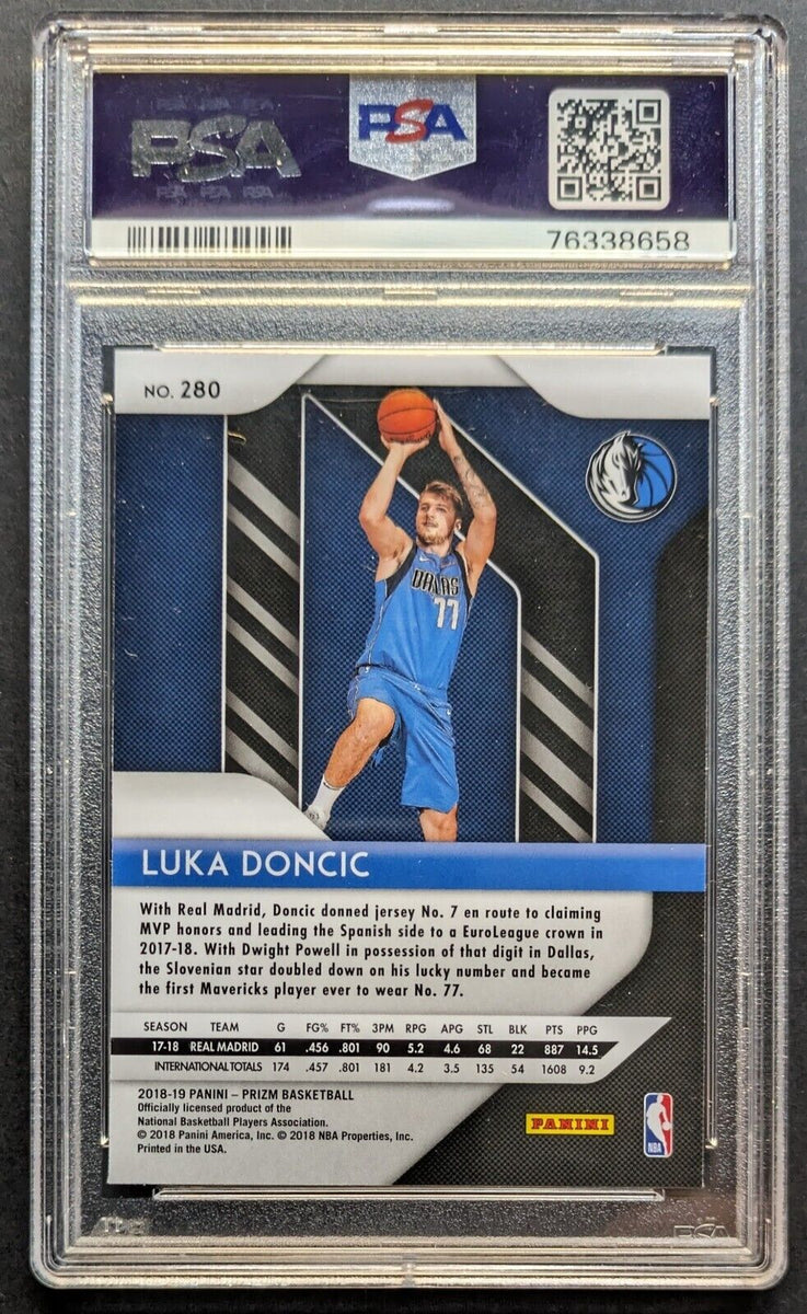 Luka Doncic Prizm Rookie hot PSA 9 Card