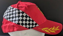 Load image into Gallery viewer, Ferrari Racing Hat Embroidered MotorSports Baseball Cap Stallion Checkered Flag