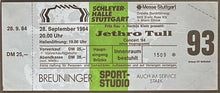 Load image into Gallery viewer, 1984 Jethro Tull In Concert Full Ticket Schleyer-Halle Germany icert EX NM 6.5