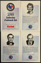 Load image into Gallery viewer, 1999 Hockey Hall Of Fame Inductee Postcards Includes Wayne Gretzky