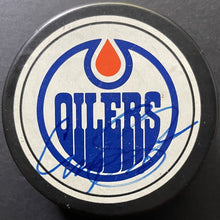 Load image into Gallery viewer, c1985-87 Craig Simpson Signed Autographed Edmonton Oilers NHL Hockey Puck