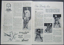 Load image into Gallery viewer, 1946 Boston Gardens NHL Program Bruins vs Montreal Canadiens Maurice Richard