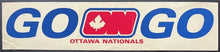 Load image into Gallery viewer, 1972 Ottawa Nationals Bumper Sticker Vintage Hockey Decal Unused