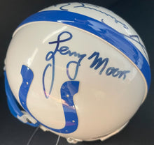 Load image into Gallery viewer, Johnny Unitas Lenny Moore Autographed Signed Colts Mini Helmet NFL Beckett LOA