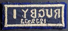 Load image into Gallery viewer, 1932-33 University of Toronto Crest + Rugby Football Team Patch U of T