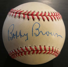 Load image into Gallery viewer, Bobby Brown + Bill White Signed MLB Baseball Autographed League Presidents JSA