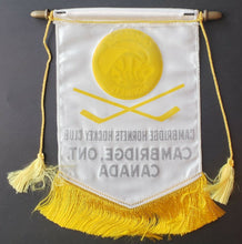 Load image into Gallery viewer, 1970s Cambridge Hornets Hockey Club Original Flag Banner Pennant Tour Of Japan
