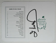 Load image into Gallery viewer, 1998 Masters Champion Ian Woosnam Autographed Augusta National Club Scorecard