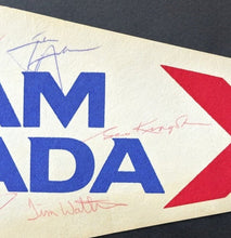 Load image into Gallery viewer, 1983 Team Canada Autographed x22 Pennant Signed Hockey NHL HOF Vintage JSA