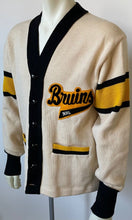 Load image into Gallery viewer, 1950s Boston Bruins NHL Hockey Coach Trainer Player Worn Cardigan Vintage Rare