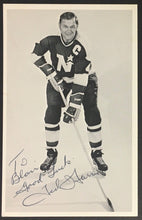 Load image into Gallery viewer, 1970's Ted Harris Minnesota North Stars Autographed RPPC Postcard Vtg Hockey