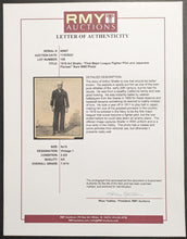 Load image into Gallery viewer, 1918 Arthur Shafer Original Type 1 Photograph Baseball Player Navy Pilot WW1 LOA