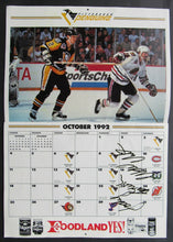 Load image into Gallery viewer, 1992-1993 Stanley Cup Champions Pittsburgh Penguins Calendar - 22 Player Autos