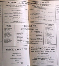 Load image into Gallery viewer, 1930 Boston Bruins vs New York Americans Vintage Hockey Program NHL Rare Old