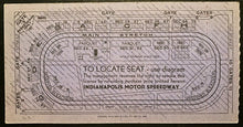Load image into Gallery viewer, 1948 Indy 500 Ticket Indianapolis Motor Speedway Race Mauri Rose Rare Vintage