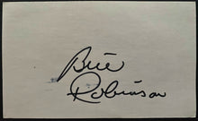 Load image into Gallery viewer, Bill Robinson + Chuck Bednarik Autographed Index Card Signed Dual Sided MLB