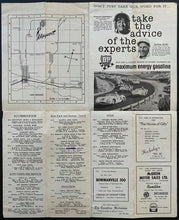 Load image into Gallery viewer, 1967 Mosport Race Track Photo Celebrating 1st Grand Prix Canada + Brochure