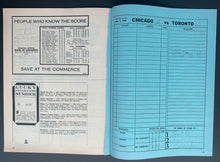 Load image into Gallery viewer, 1966 Maple Leaf Gardens NHL Hockey Program Insert + Ticket Maple Leafs Chicago