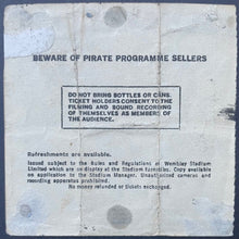 Load image into Gallery viewer, Live Aid Wembley Stadium Ticket Stub + Program Queen David Bowie Elton John VTG