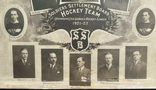 Load image into Gallery viewer, 1921-22 Soldiers Settlement Board Team Photo Champs Civil Service Hockey League