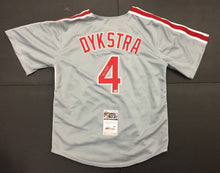 Load image into Gallery viewer, Signed Lenny Dykstra #4 Autographed Philadelphia Phillies XL Baseball Jersey COA