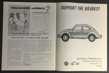 Load image into Gallery viewer, 1971 Buffalo Braves Inaugural Season NBA Basketball Program vs Milwaukee Bucks