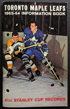 Load image into Gallery viewer, 1963/64 Toronto Maple Leafs Information Book NHL Hockey Media Guide Stanley Cup