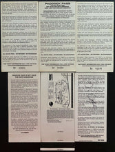 Load image into Gallery viewer, 6 Different Vintage Race Tickets Autographed Signed By Drivers Indy 500 NASCAR