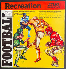 Load image into Gallery viewer, Circa 1969 Football Decal Set + Booklet Vintage Fold Out Atlas Editions