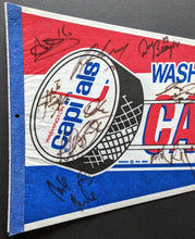 Load image into Gallery viewer, 1992/1993 Washington Capitals Team Signed Autographed Pennant NHL Hockey VTG