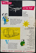 Load image into Gallery viewer, 1956 Canadian National Exhibition Program With Foldout Map Historical CNE